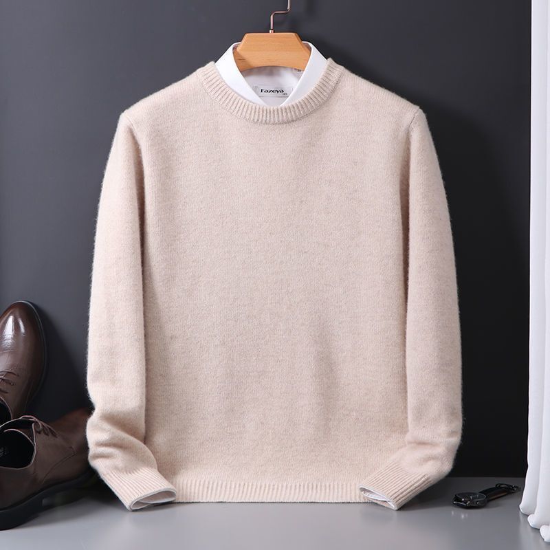 Noah™ Men's Geometric Crewneck Sweater - Soft, Stylish, Versatile Knitwear