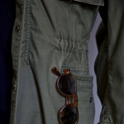 Rugged Men's Hooded Field Jacket - Durable Outdoor Comfort with Multi-Pockets