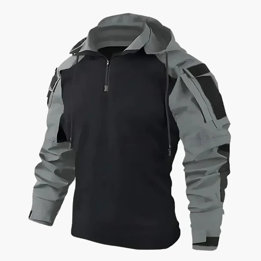 Utz Men's Tactical Jacket: Windproof, Water-Resistant, Breathable Outdoor Coat