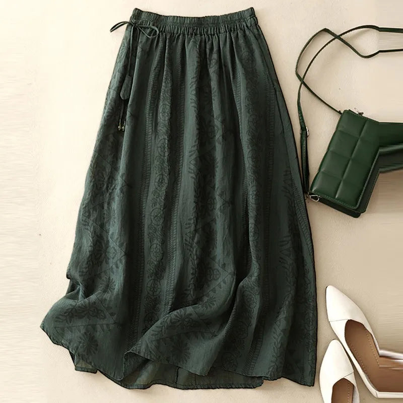 MARGAUX FLORAL MIDI SKIRT